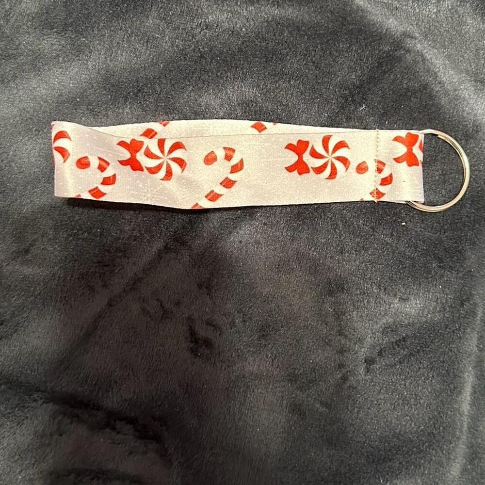 Candy Cane Keychain